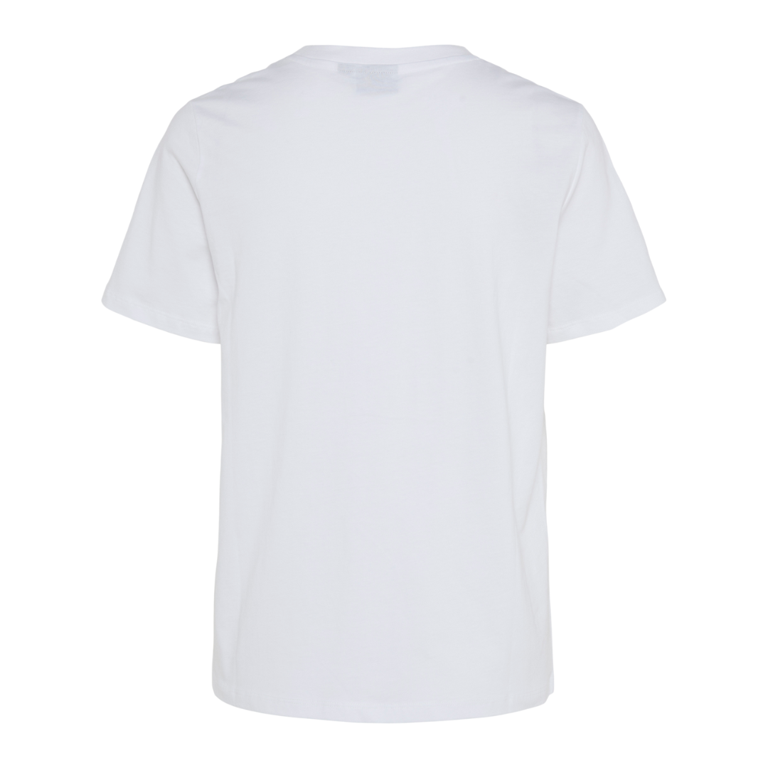 PIECES - T-SHIRT - SCARLETT 17155374 - BRIGHT WHITE/SMALL BOW