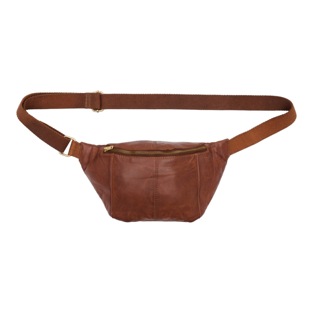 BTFCPH - BUMBAG - 100093 - DARK COGNAC/GOLD ACC.