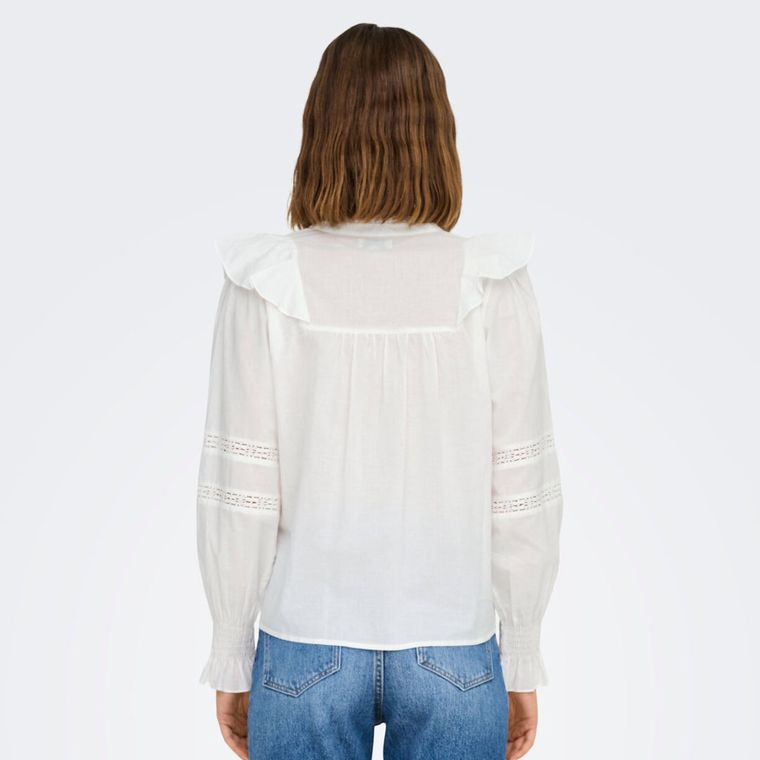 ONLY - BLUSE - JULIA 15342815 - CLOUD DANCER