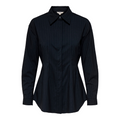 ONLY - SKJORTE - EDA FITTED 15344223 - BLACK W. WHITE PINSTRIPE