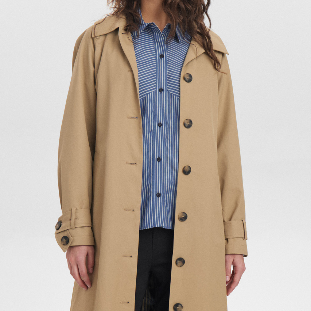 NÜMPH - TRENCHCOAT - EMMAS 705010 - TIGERS EYE