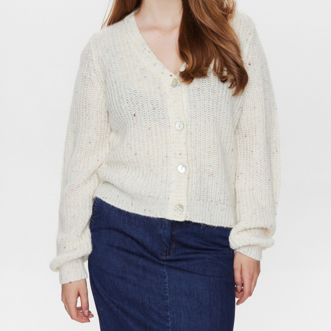 NÜMPH - CARDIGAN - MILANI 705094 - CLOUD DANCER