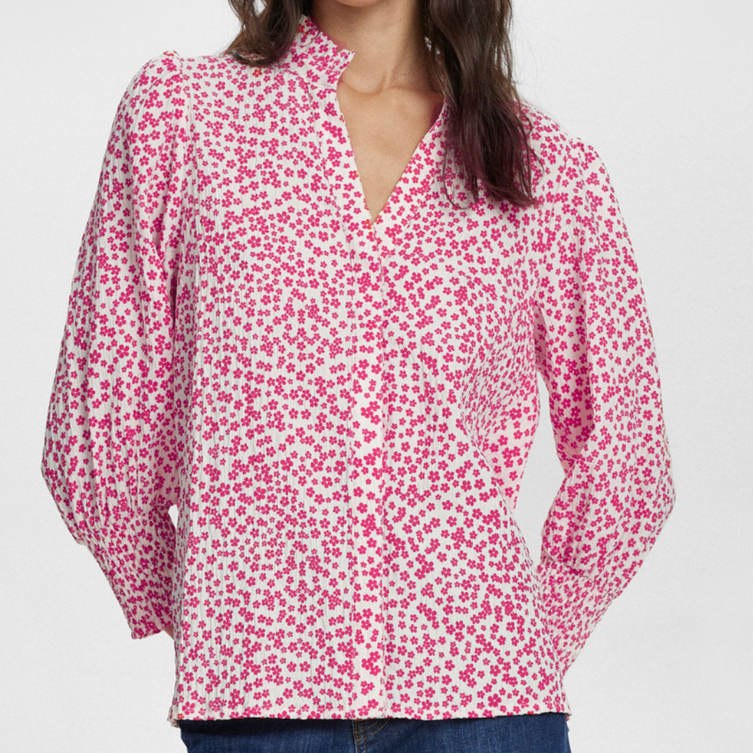 NÜMPH - SKJORTE - IVA 705374 - PINK COSMOS