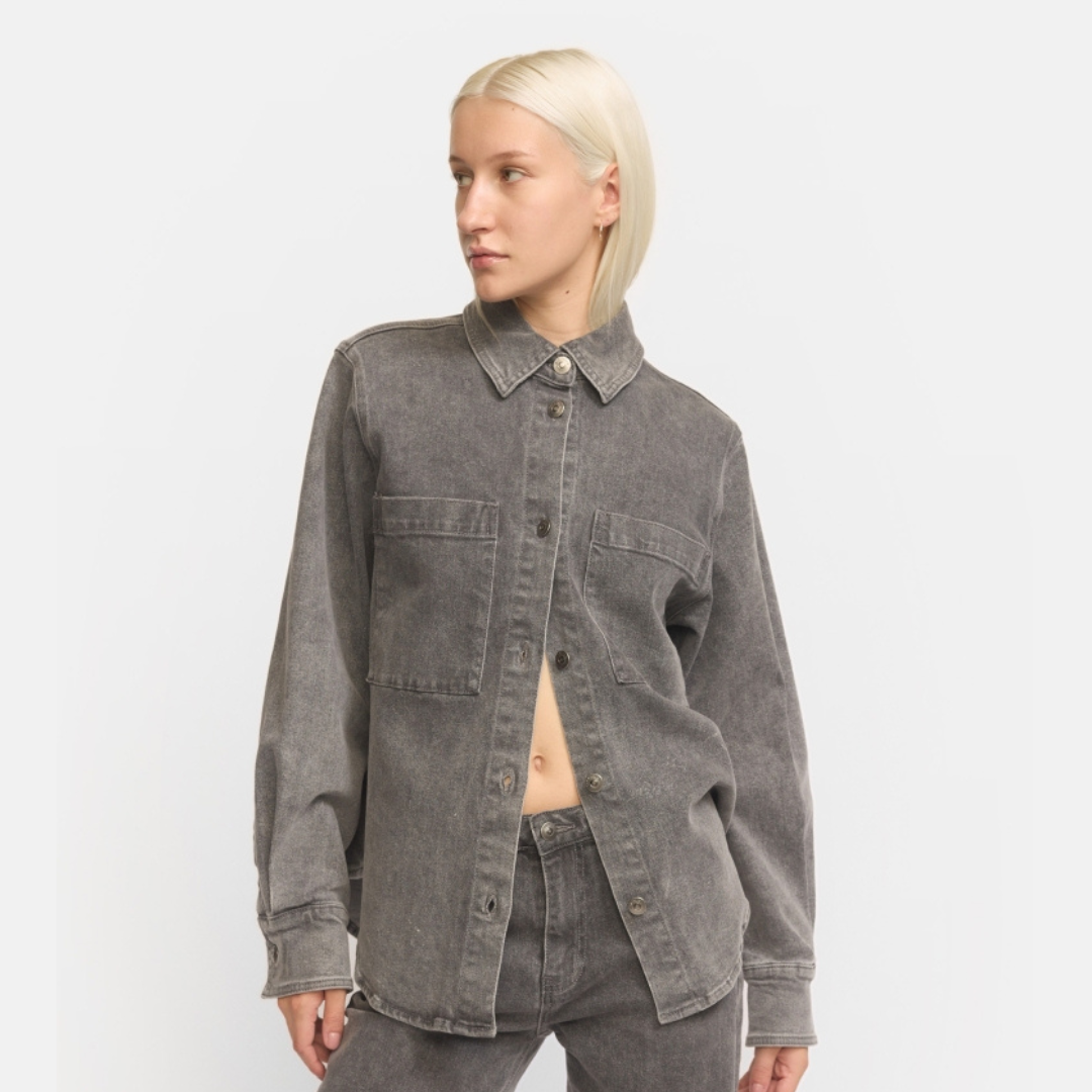SOFT REBELS - SKJORTE - WILLA SR225-803 - LIGHT GRAY