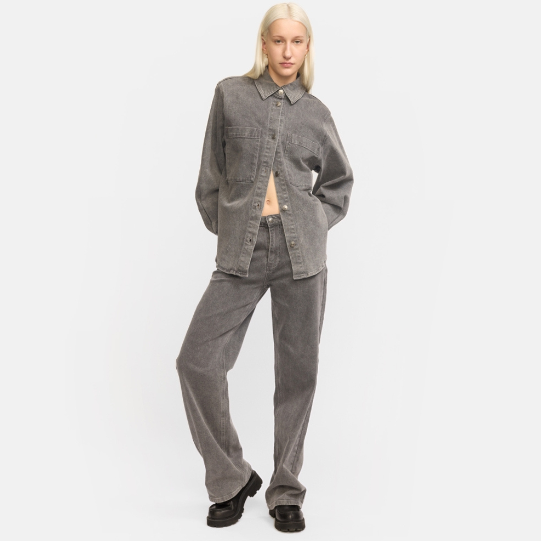 SOFT REBELS - SKJORTE - WILLA SR225-803 - LIGHT GRAY