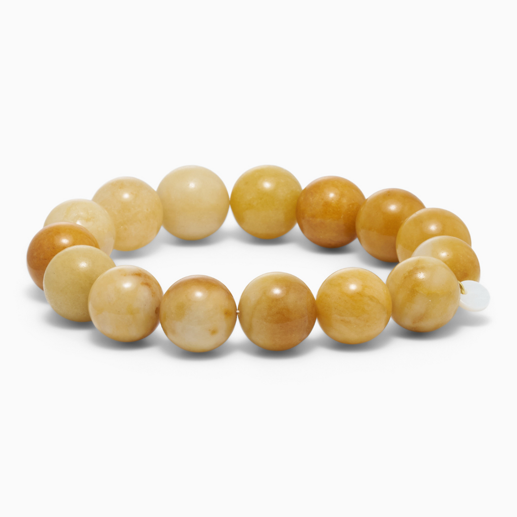 SOÏ - KRYSTAL ARMBÅND - CHUNKY ORANGE AVENTURIN 12 MM.