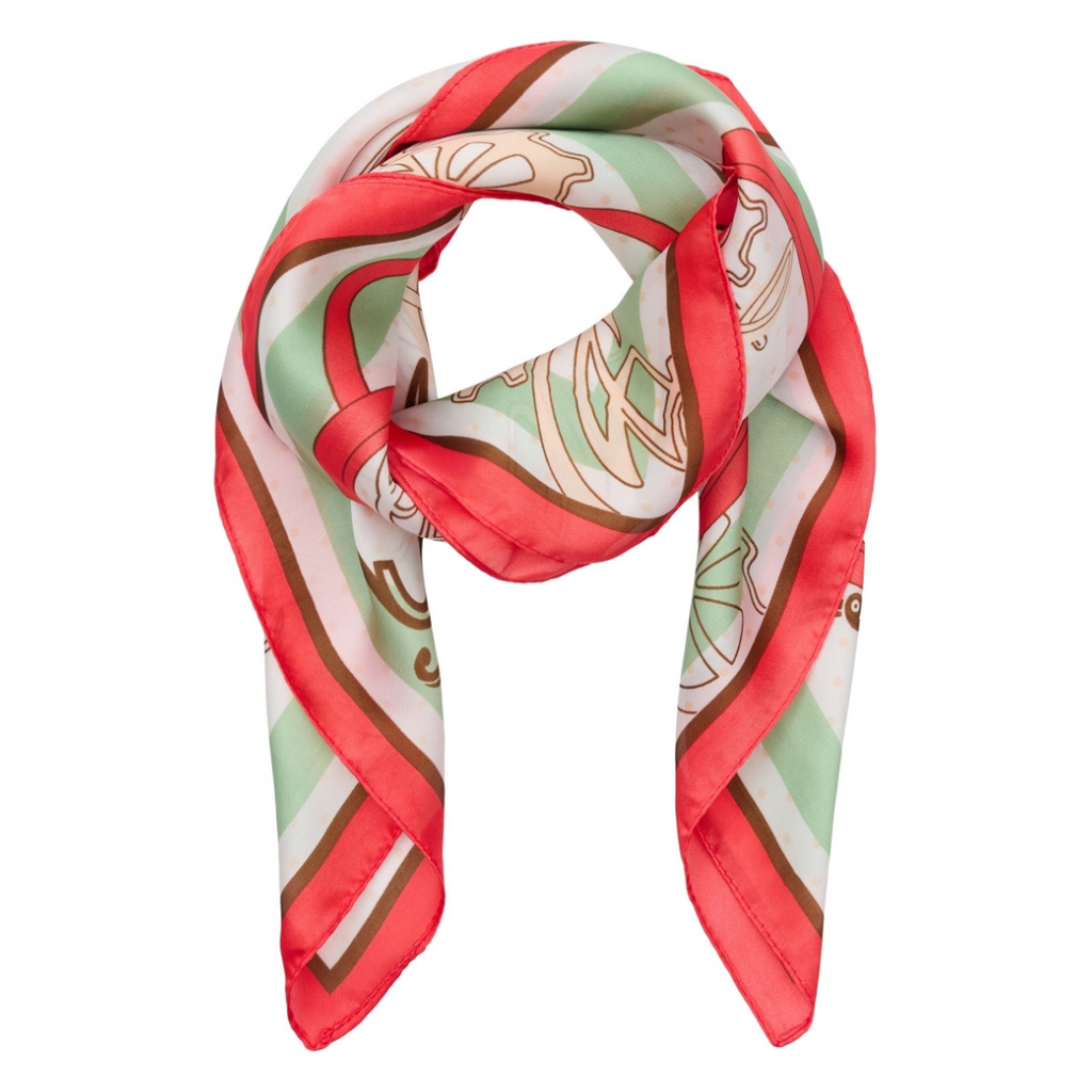 MARTA DU CHATEAU - TØRKLÆDE - ELIANE FA35157 - ORANGE/GREY
