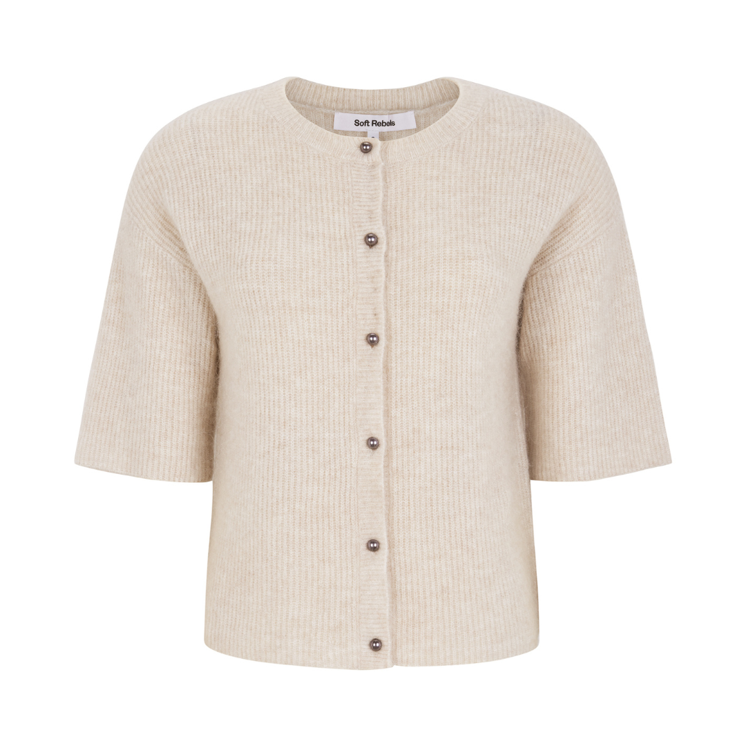 SOFT REBELS - CARDIGAN - HEMA SR225-206 - HUSHED VIOLET MELANGE