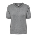 ONLY - CARDIGAN - VENICE 15341567 - LIGHT GREY MELANGE/SILVER BUTTONS