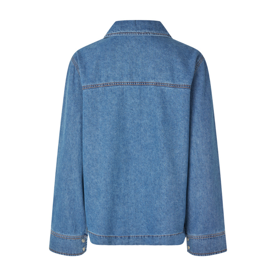 GLOBAL FUNK - BLUSE - MAITANA 73410022 - MID VINTAGE BLUE