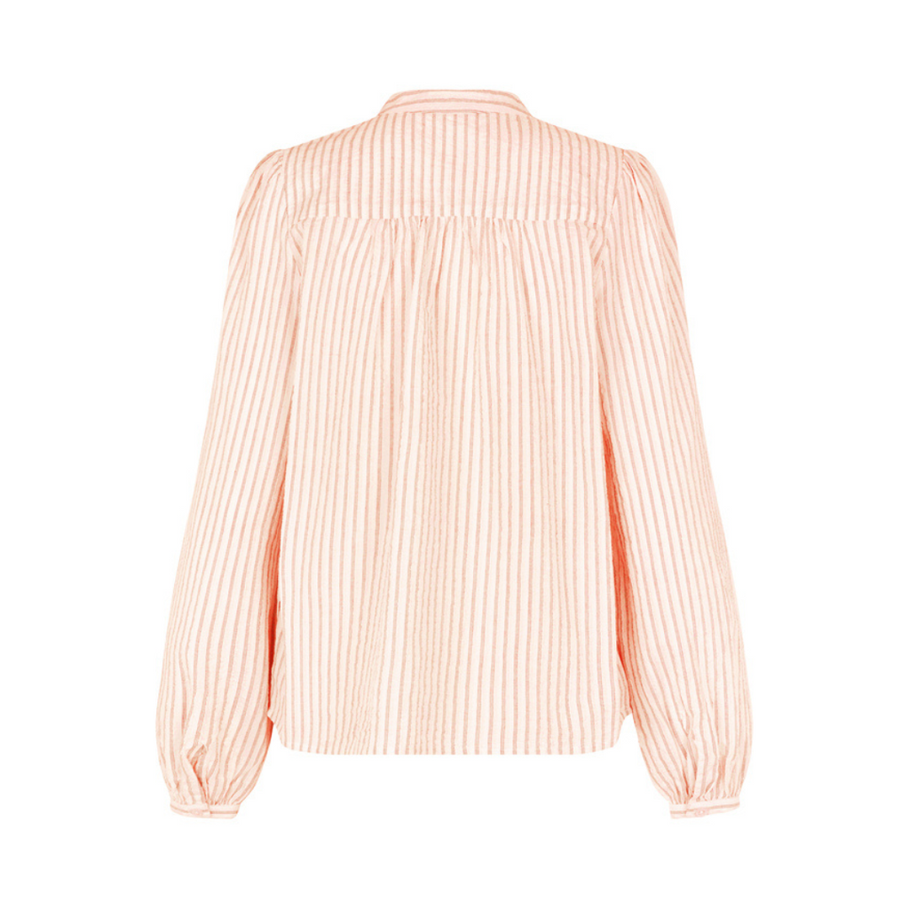 MBYM - SKJORTE - MATHILY 58619465 - SUGAR ORANGE STRIPE