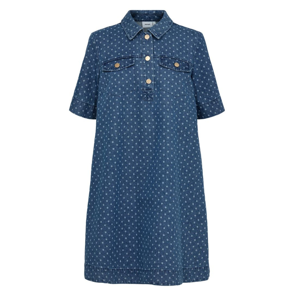 NÜMPH - DENIM KJOLE - HADDIE 705276 - MEDIUM BLUE DENIM