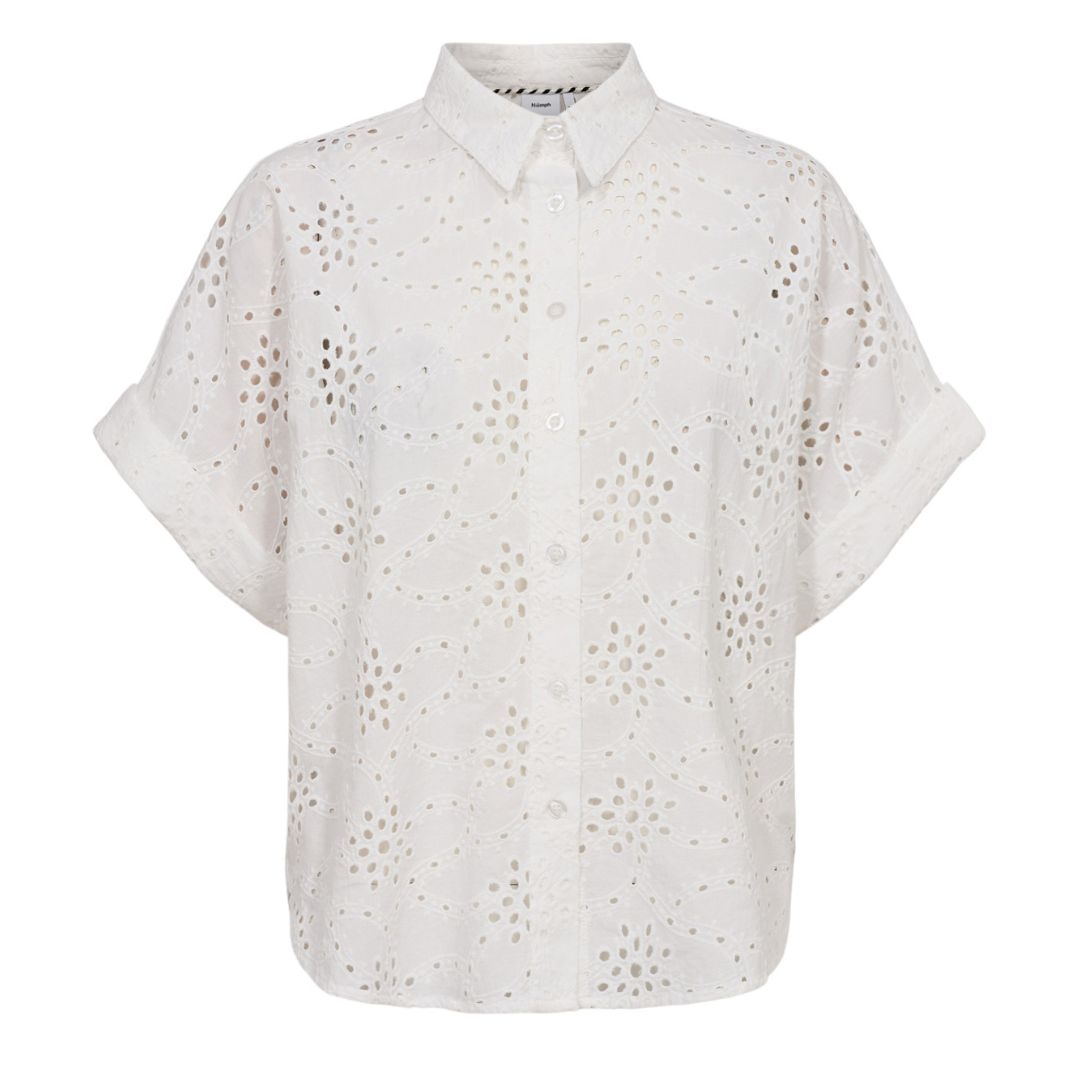 NÜMPH - SKJORTE - KARISSA 705410 - BRIGHT WHITE
