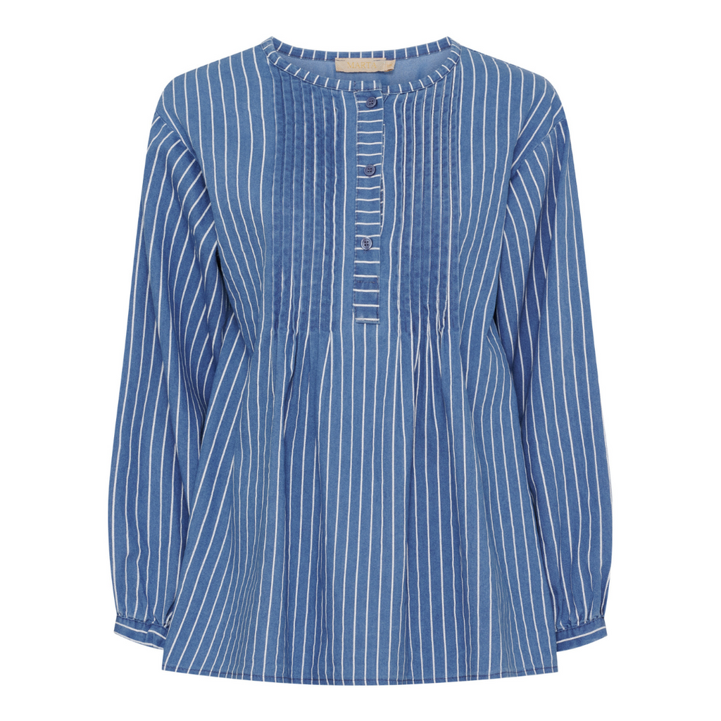 MARTA DU CHATEAU - SKJORTE - EULALIE 258008 - MEDIUM BLUE