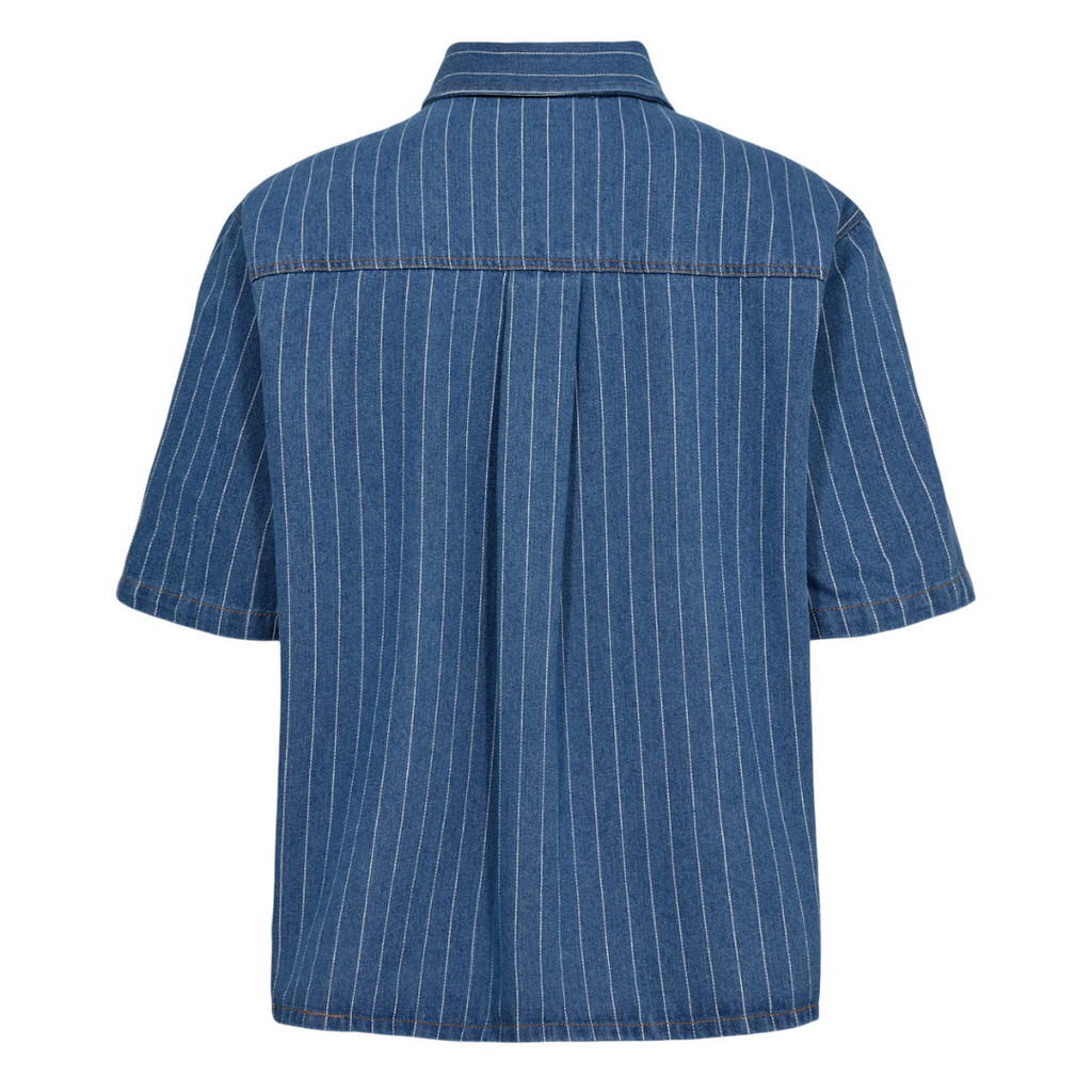 NÜMPH - SKJORTE - LUCIE 705597 - DARK BLUE DENIM