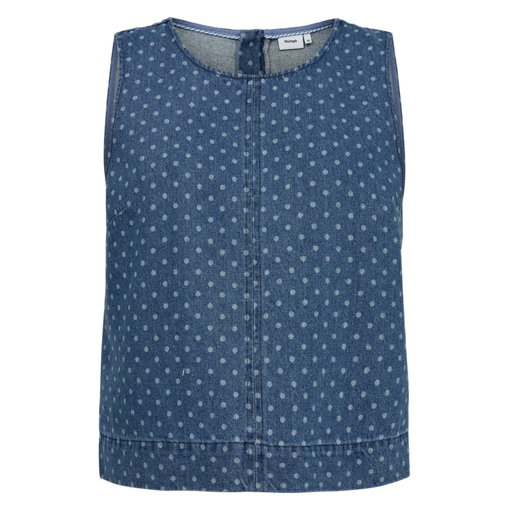 NÜMPH - TOP - HADDIE 705278 - MEDIUM BLUE DENIM
