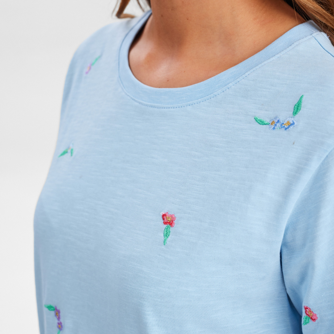 NÜMPH - T-SHIRT - SUIS 705352 - CERULEAN
