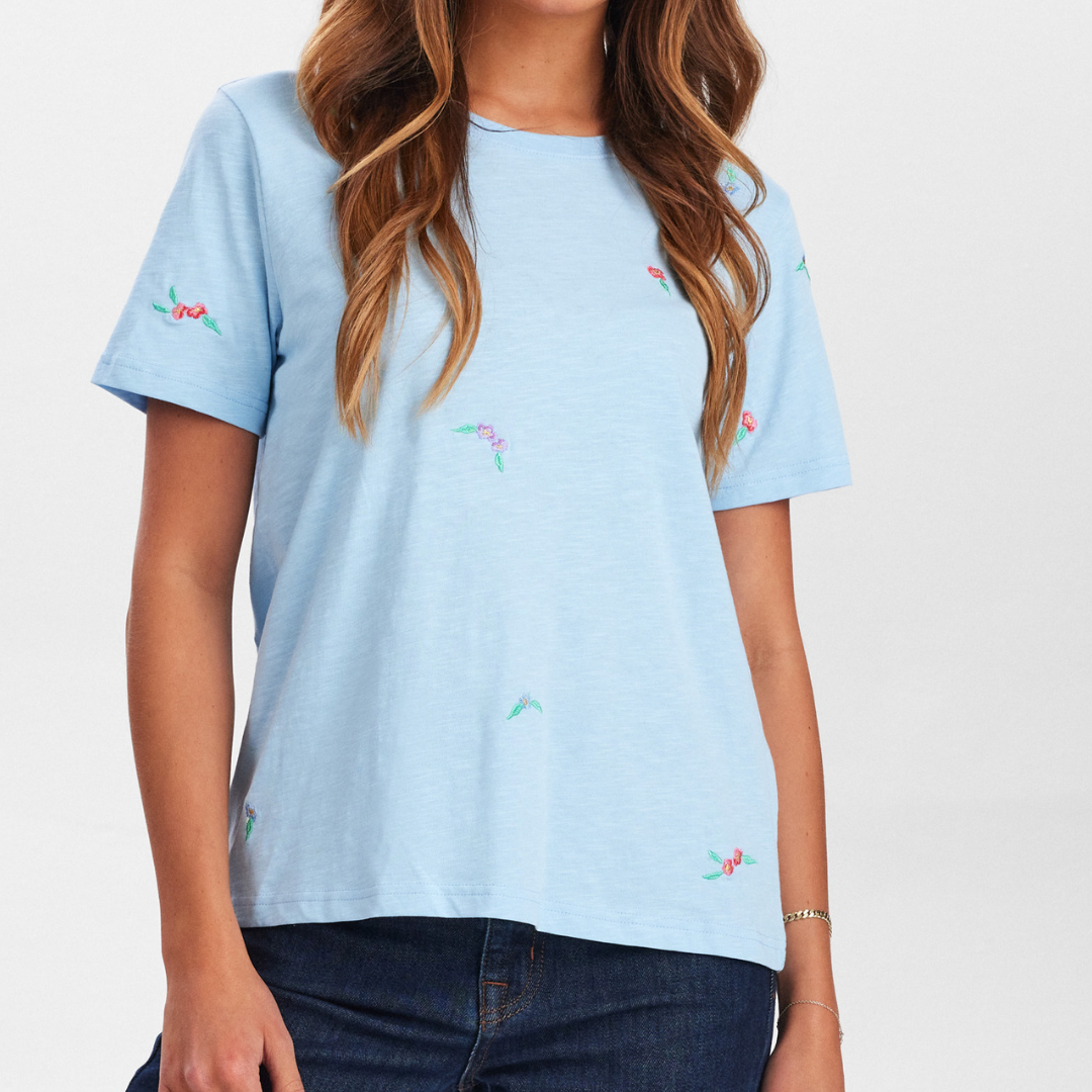 NÜMPH - T-SHIRT - SUIS 705352 - CERULEAN