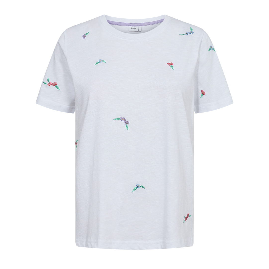 NÜMPH - T-SHIRT - SUIS 705352 - BRIGHT WHITE