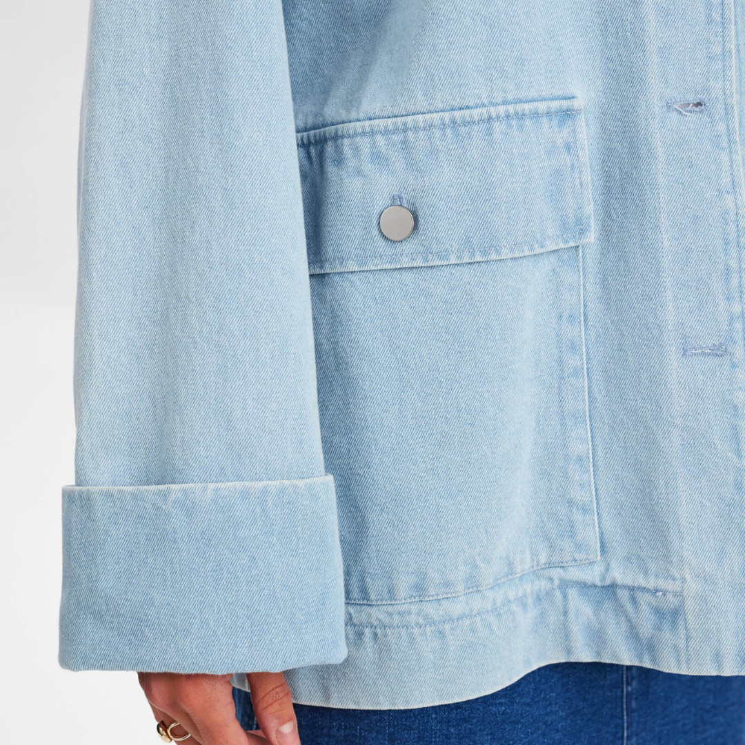 NÜMPH - DENIMJAKKE - LUNEA 705212 - LIGHT BLUE DENIM