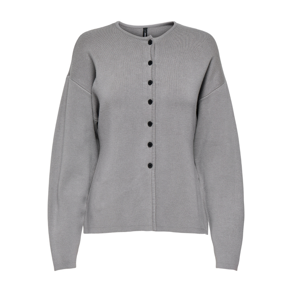 ONLY - CARDIGAN - COPRA BUTTON 15358670 - LIGHT GREY MELANGE