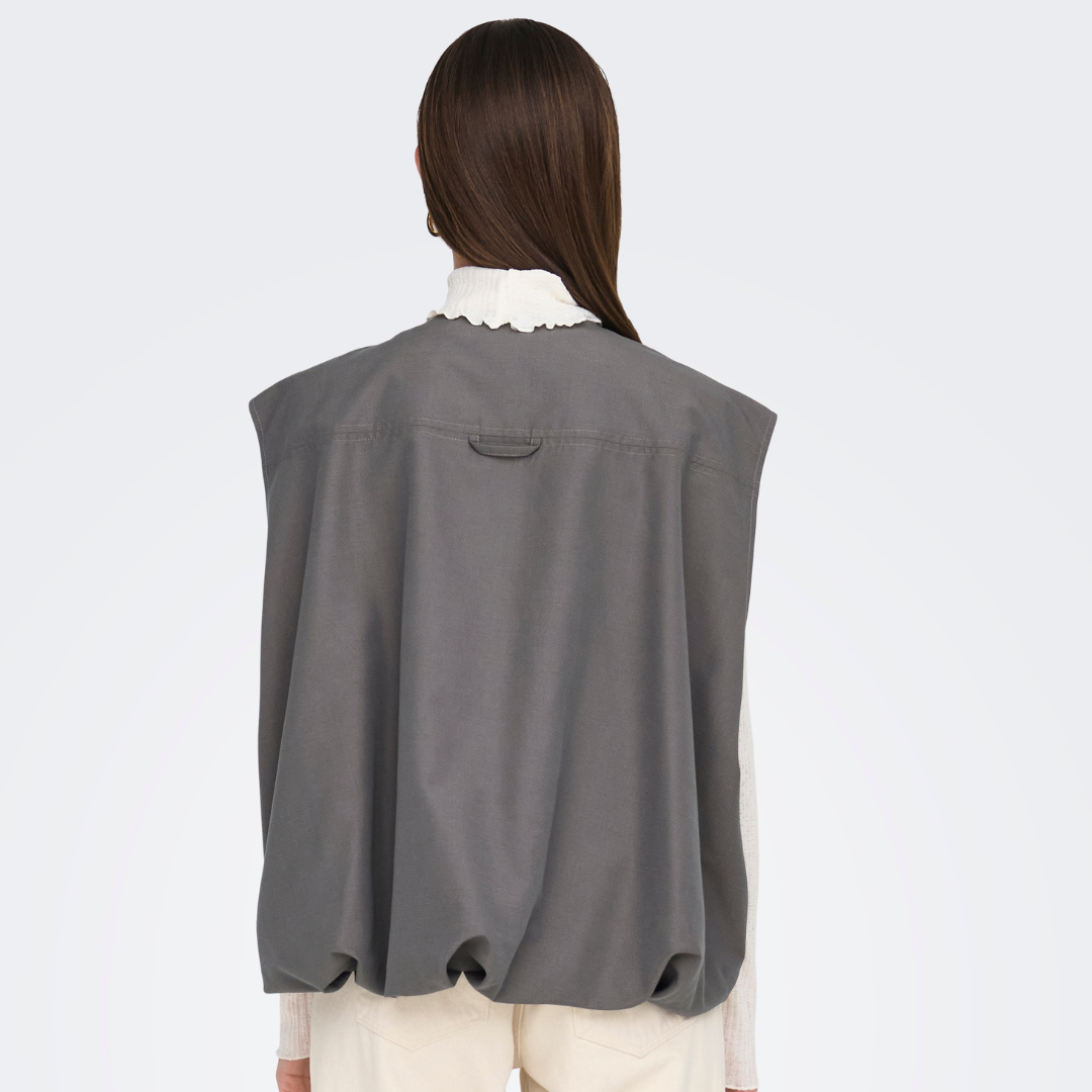 ONLY - VEST - MARY 15338137 - PLUM KITTEN/PUMICE STONE LINING