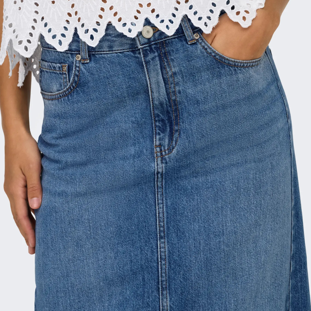 ONLY - DENIM NEDERDEL - LUMI 15339976 - MEDIUM BLUE DENIM