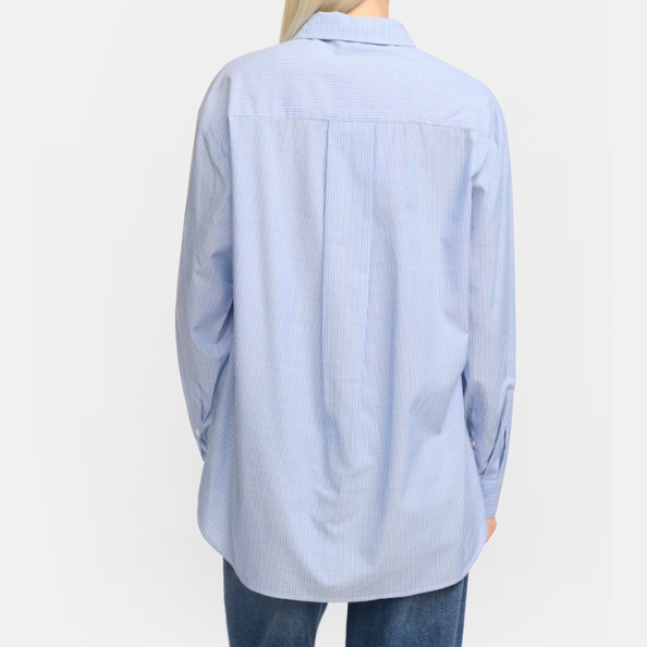 SOFT REBELS - SKJORTE - VERONICA SR125-705 - STRIPED SNOW/WHITE/ULTRAMARINE