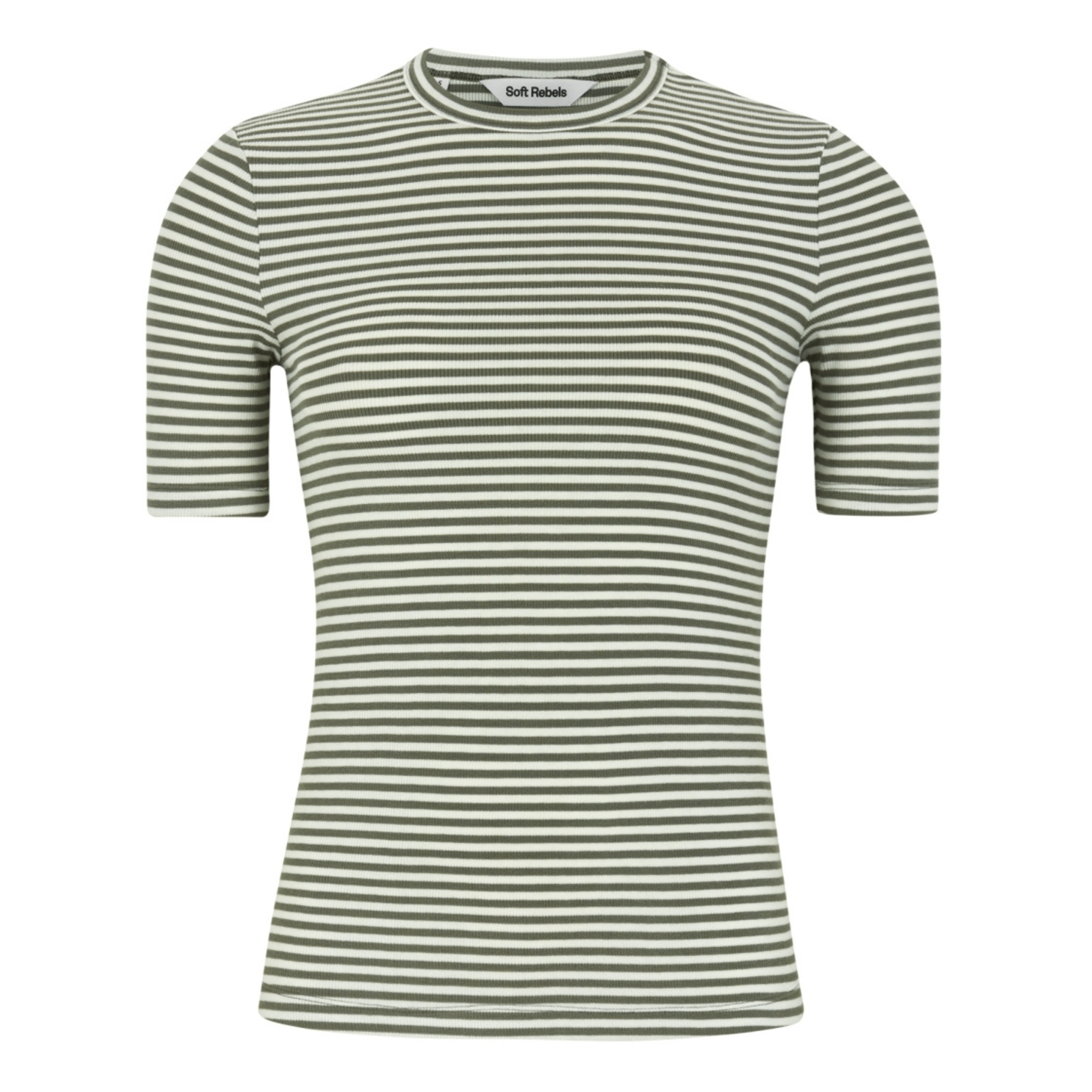 SOFT REBELS - T-SHIRT - FENJA SR124-304 - VETIVER