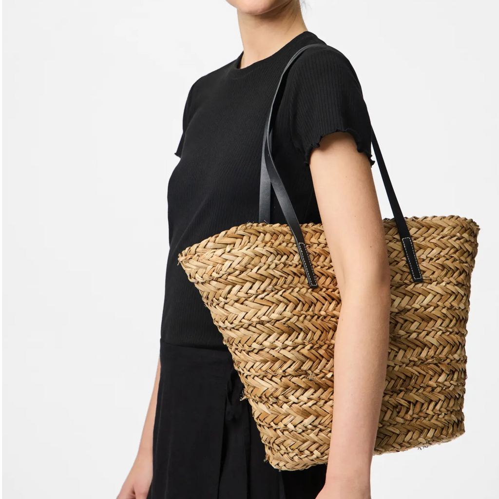 PIECES - SHOPPER - KISA 17154658 - NATURAL/SORT