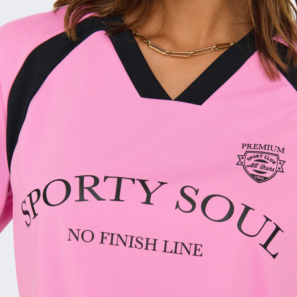 ONLY - T-SHIRT - NADINE 15345445 - FUCHSIA PINK/SPORTY