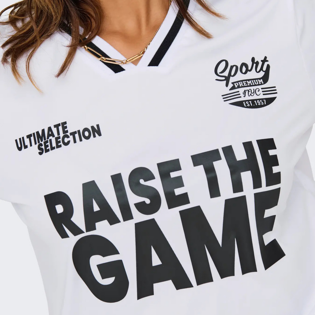 ONLY - T-SHIRT - NADINE 15345445 - BRIGHT WHITE/GAME
