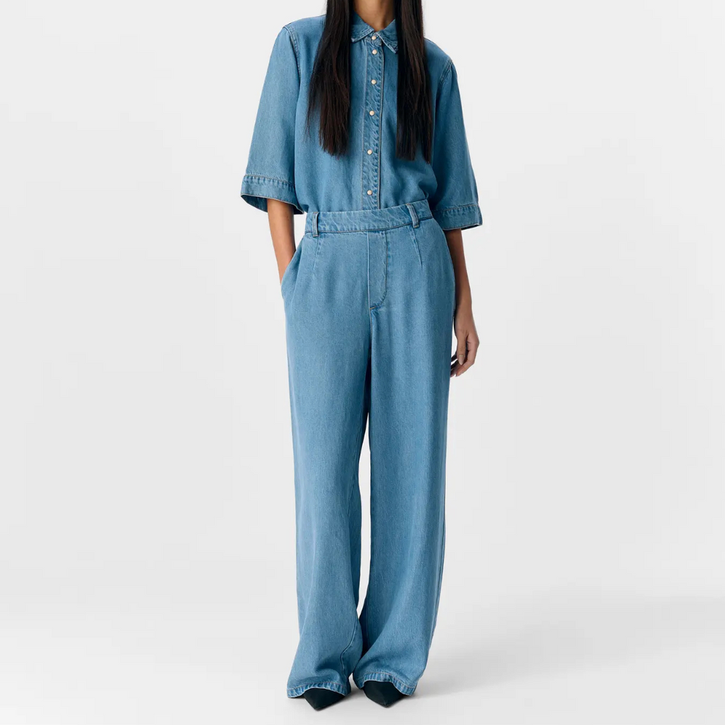 OBJECT - SKJORTE - FRAME 23046164 - LIGHT BLUE DENIM