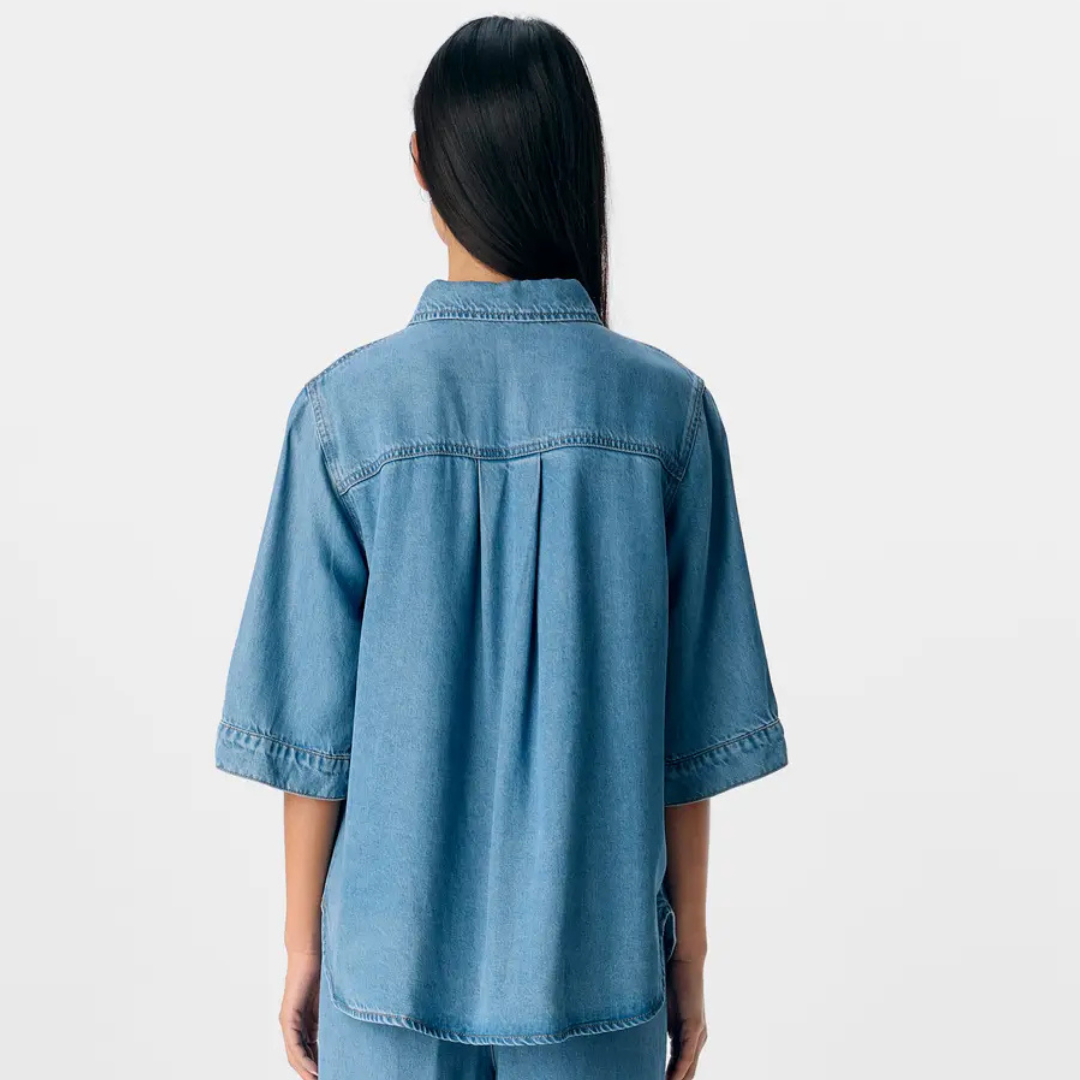 OBJECT - SKJORTE - FRAME 23046164 - LIGHT BLUE DENIM
