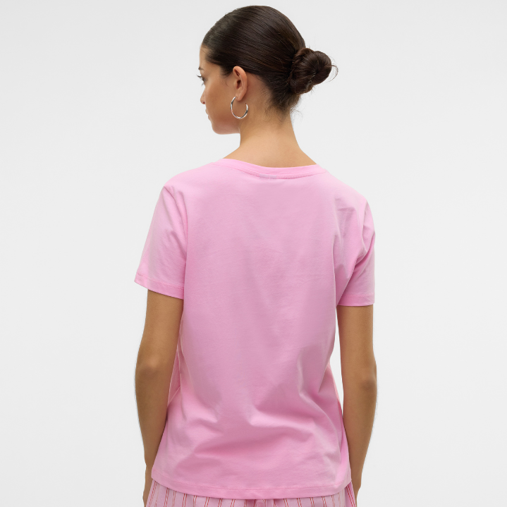 VERO MODA - T-SHIRT - LONNI 10328159 - BONBON/BOW