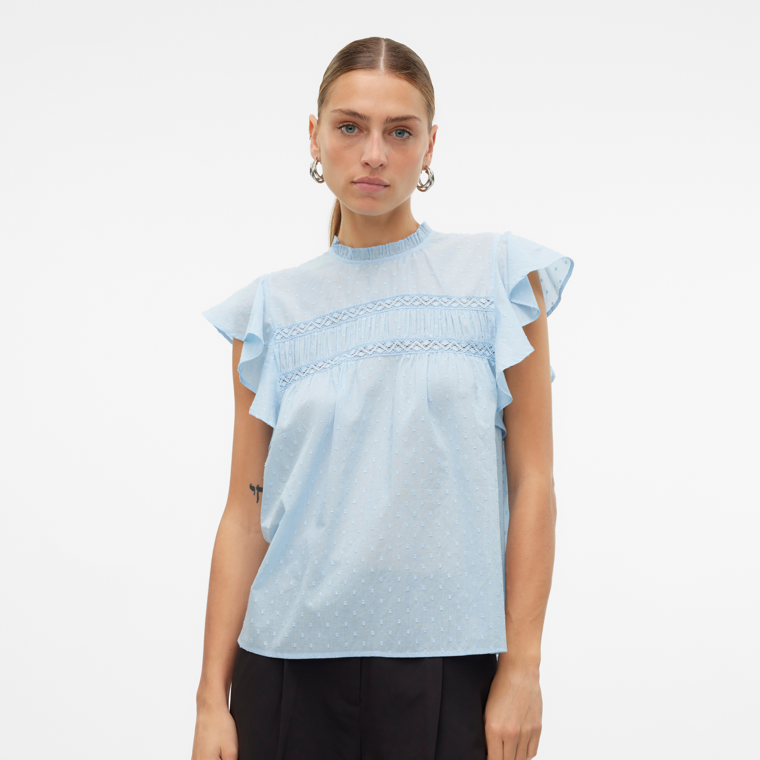 VERO MODA - TOP - TRINE 10301205 - CASHMERE BLUE
