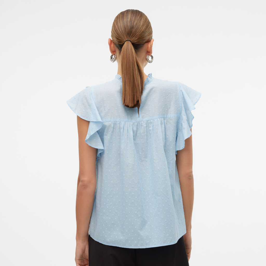 VERO MODA - TOP - TRINE 10301205 - CASHMERE BLUE