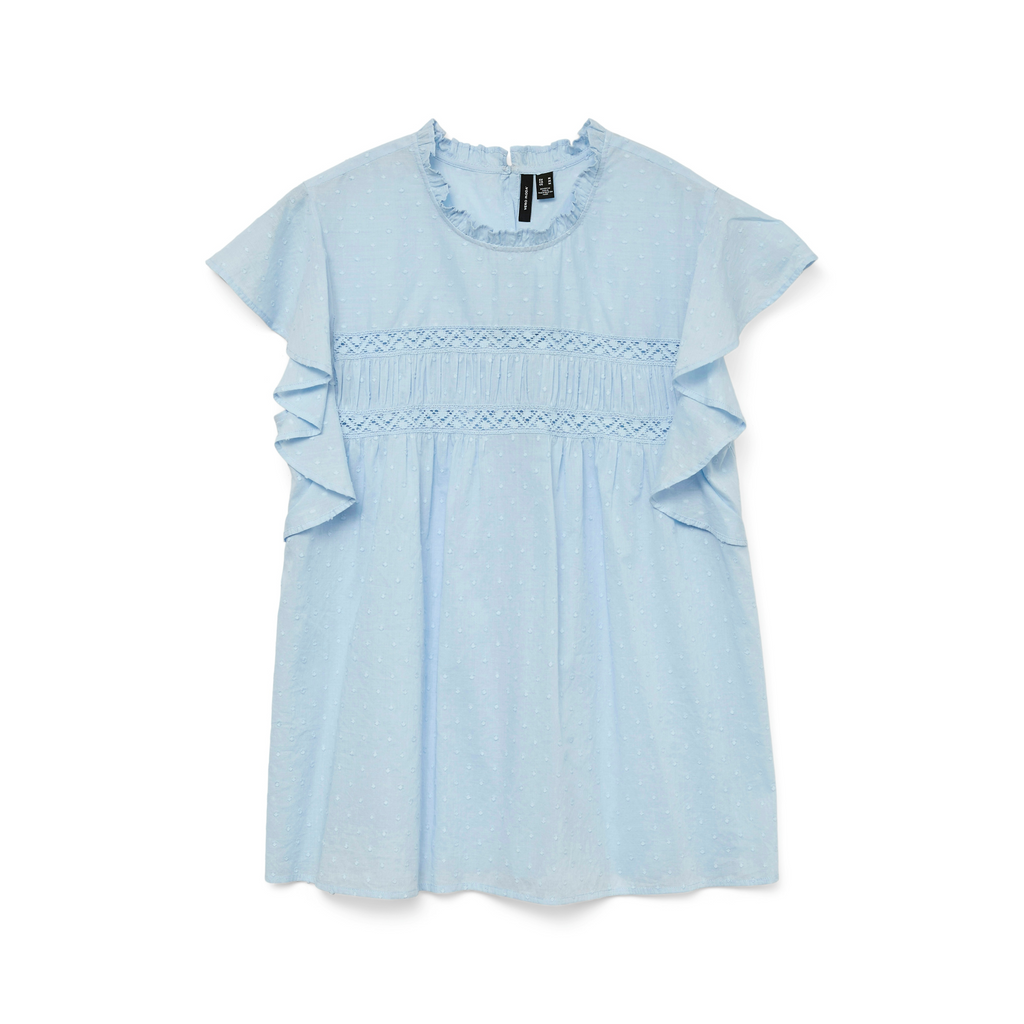 VERO MODA - TOP - TRINE 10301205 - CASHMERE BLUE