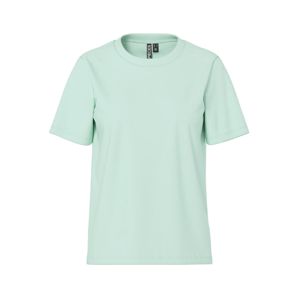 PIECES - T-SHIRT - RIA SOLID 17140802 - DUSTY AQUA