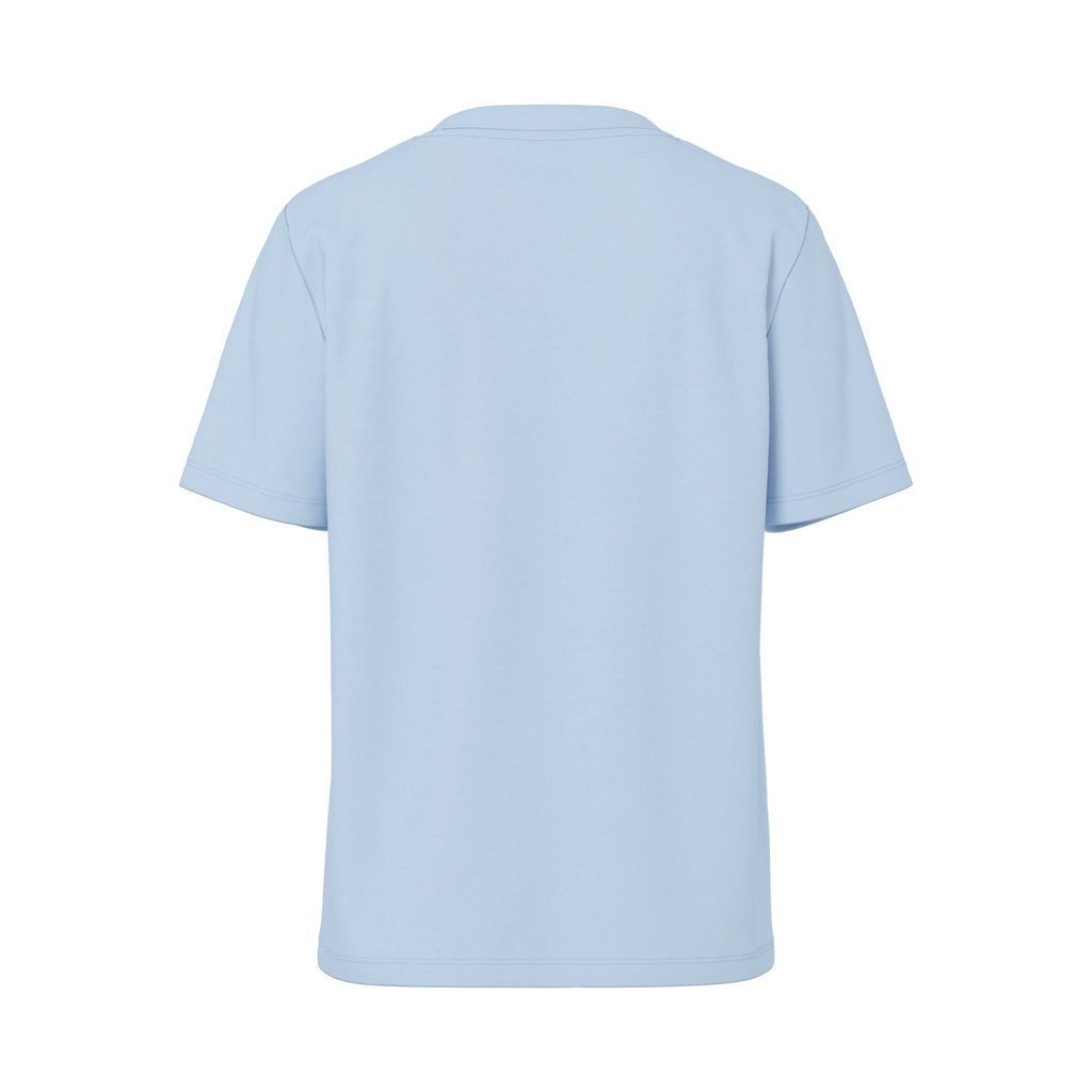 PIECES - T-SHIRT - RIA SOLID 17140802 - CASHMERE BLUE