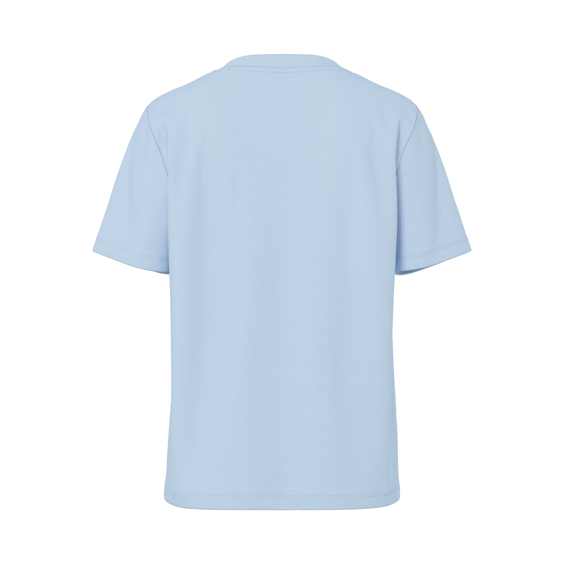 PIECES - T-SHIRT - RIA SOLID 17140802 - CASHMERE BLUE