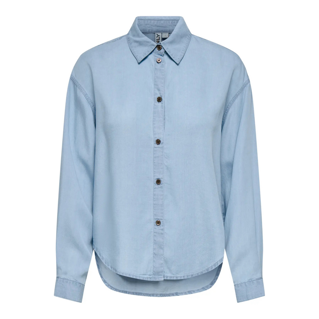 ONLY - SKJORTE - CHARIS 15337928 - LIGHT BLUE DENIM