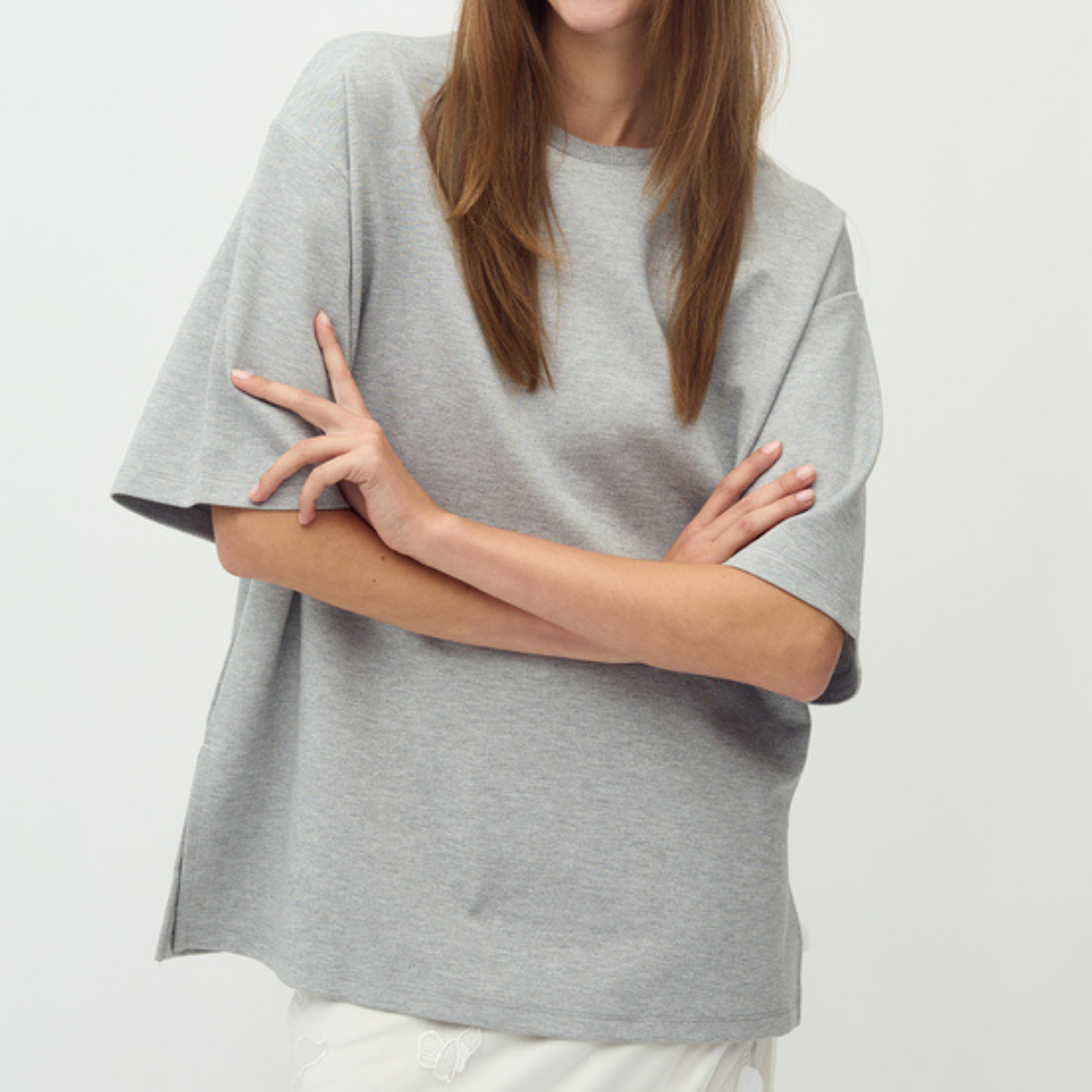 MBYM - T-SHIRT - EMRYLIS BETSY 51530306 - LIGHT GREY MELANGE