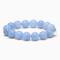 SOÏ - KRYSTAL ARMBÅND - CHUNKY AQUAMARIN 12 MM.