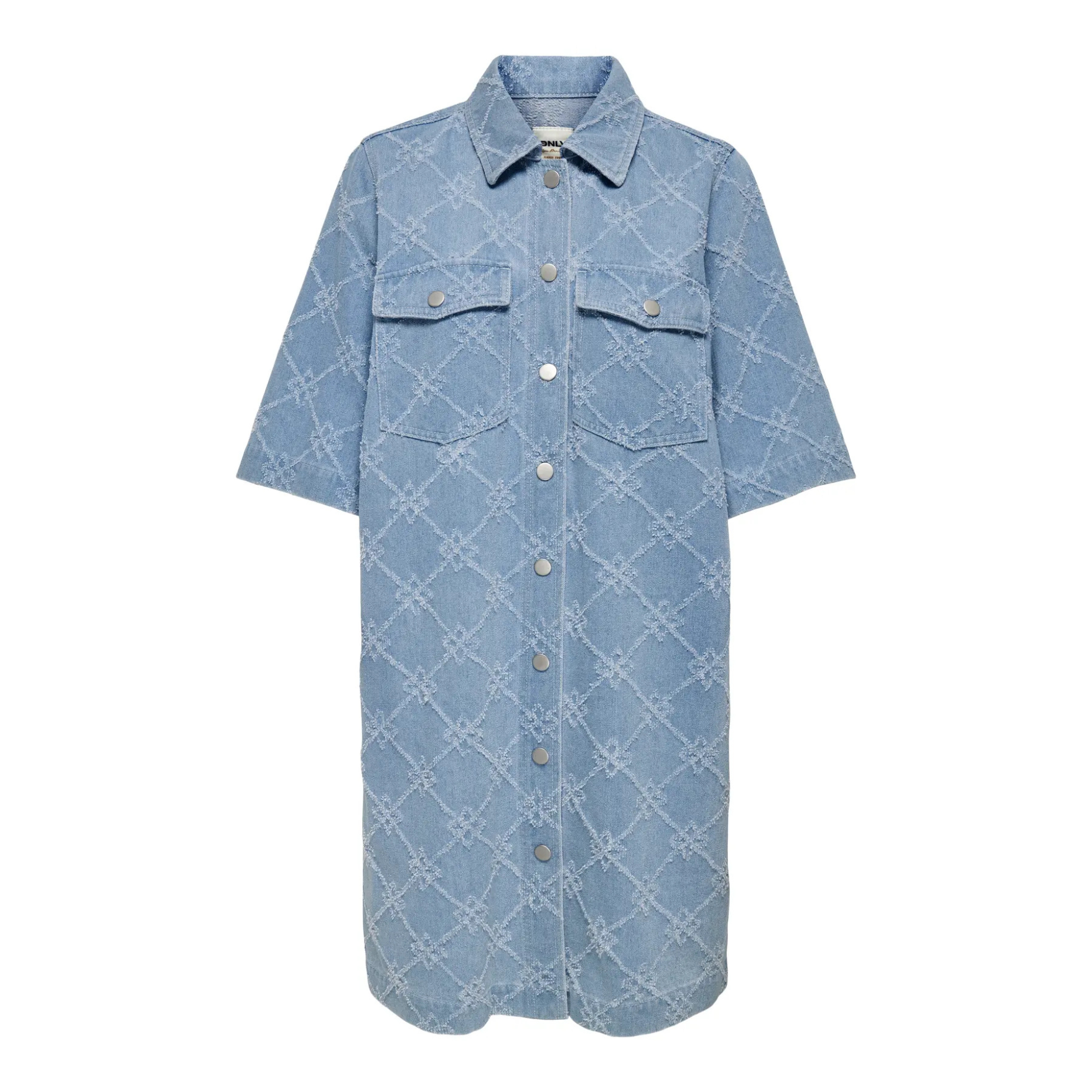 ONLY - DENIM KJOLE - BELLE PRINT 15326837 - LIGHT BLUE DENIM