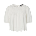 PIECES - BLUSE - SALMINA 17154372 - CLOUD DANCER