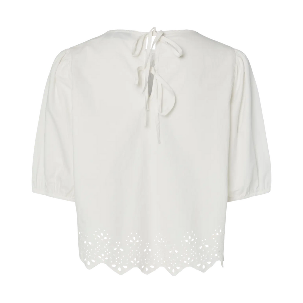 PIECES - BLUSE - SALMINA 17154372 - CLOUD DANCER