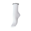 PIECES - STRØMPE - AFIA CONTRAST FRILL 17160900 - SORT