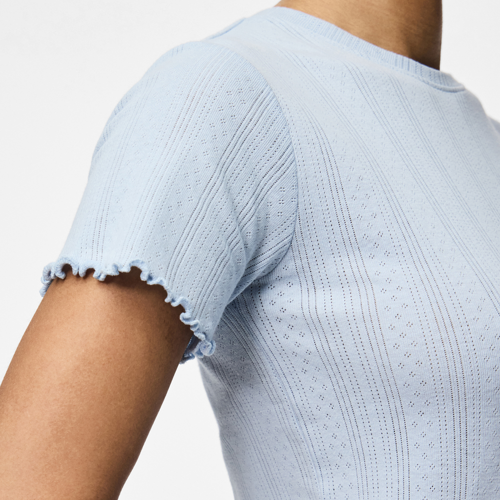 PIECES - T-SHIRT - MARIE 17152053 - CASHMERE BLUE