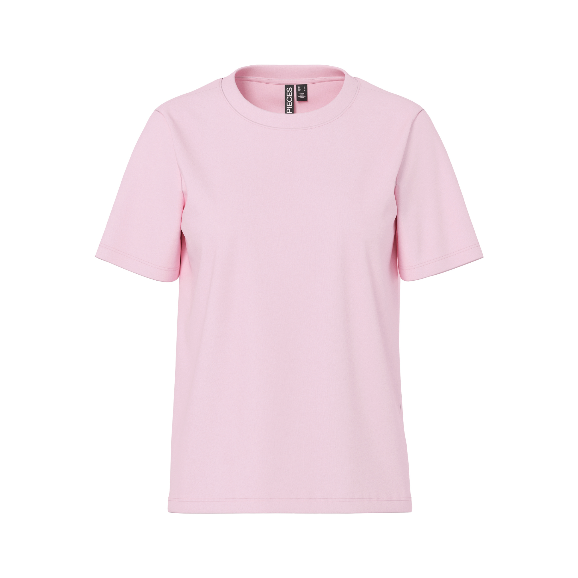 PIECES - T-SHIRT - RIA SOLID 17140802 - PINK A BOO